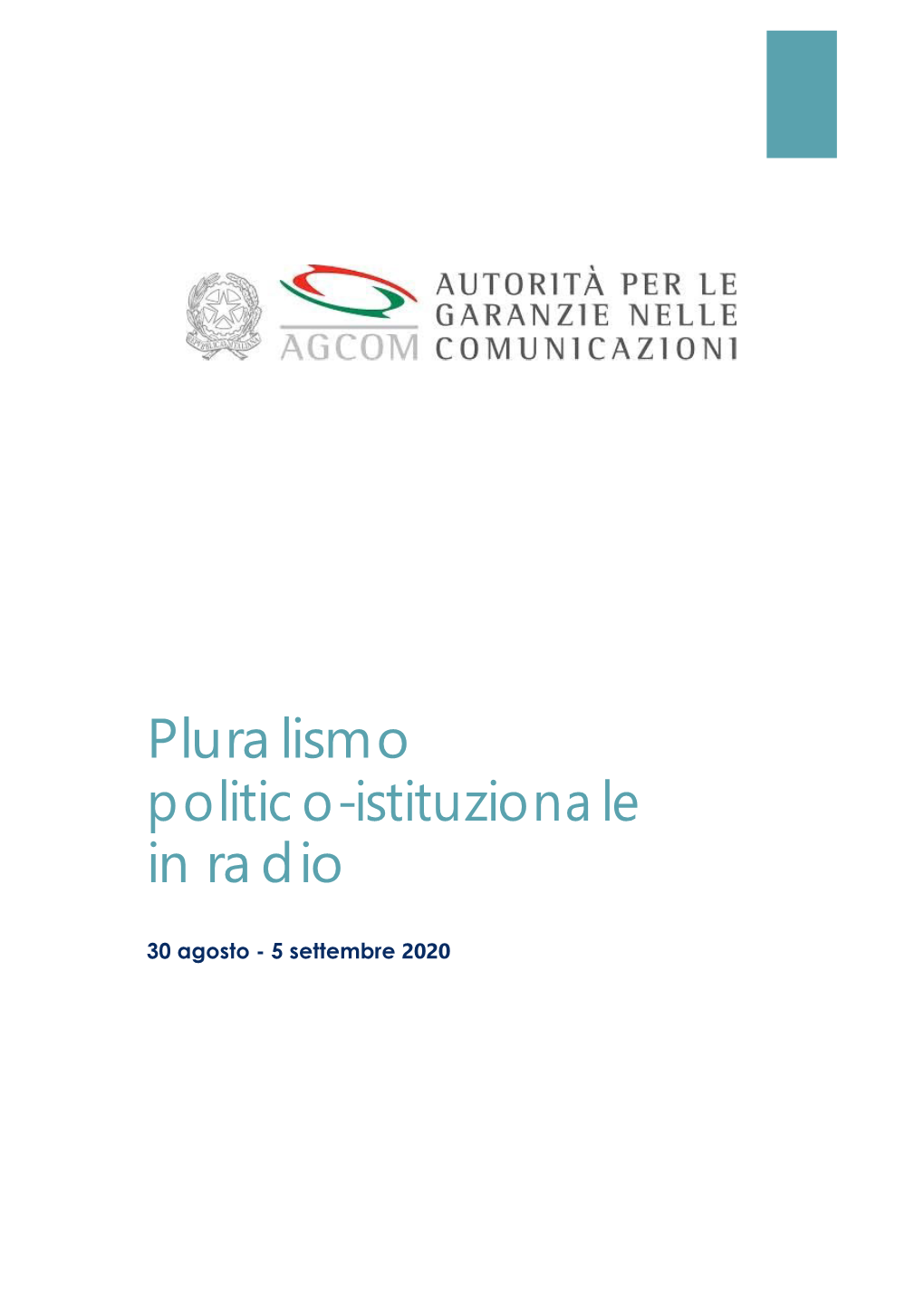 Pluralismo Politico-Istituzionale in Radio