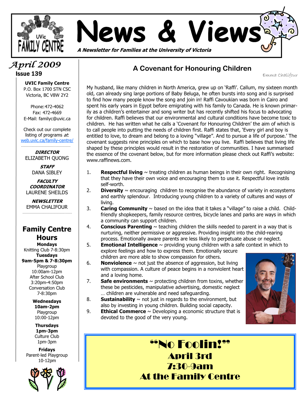 Family Centre Newsletter