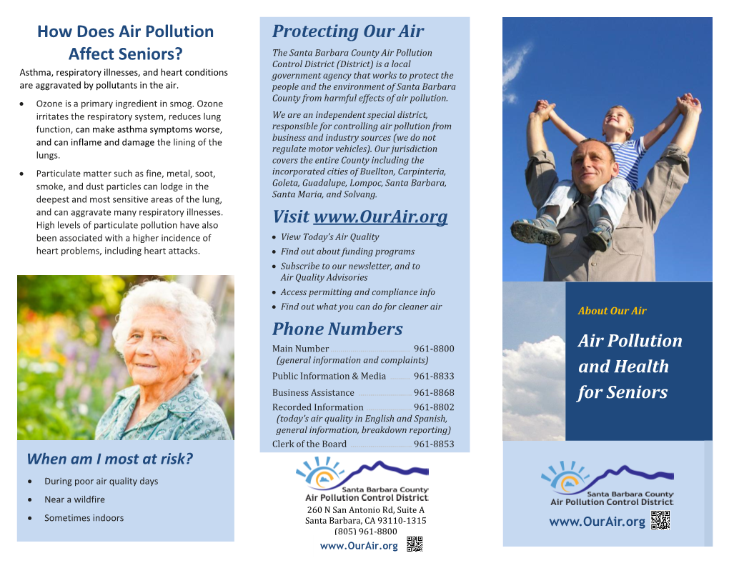 Air Pollution and Health – Seniors