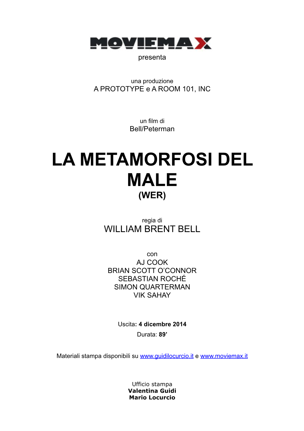 La Metamorfosi Del Male (Wer)