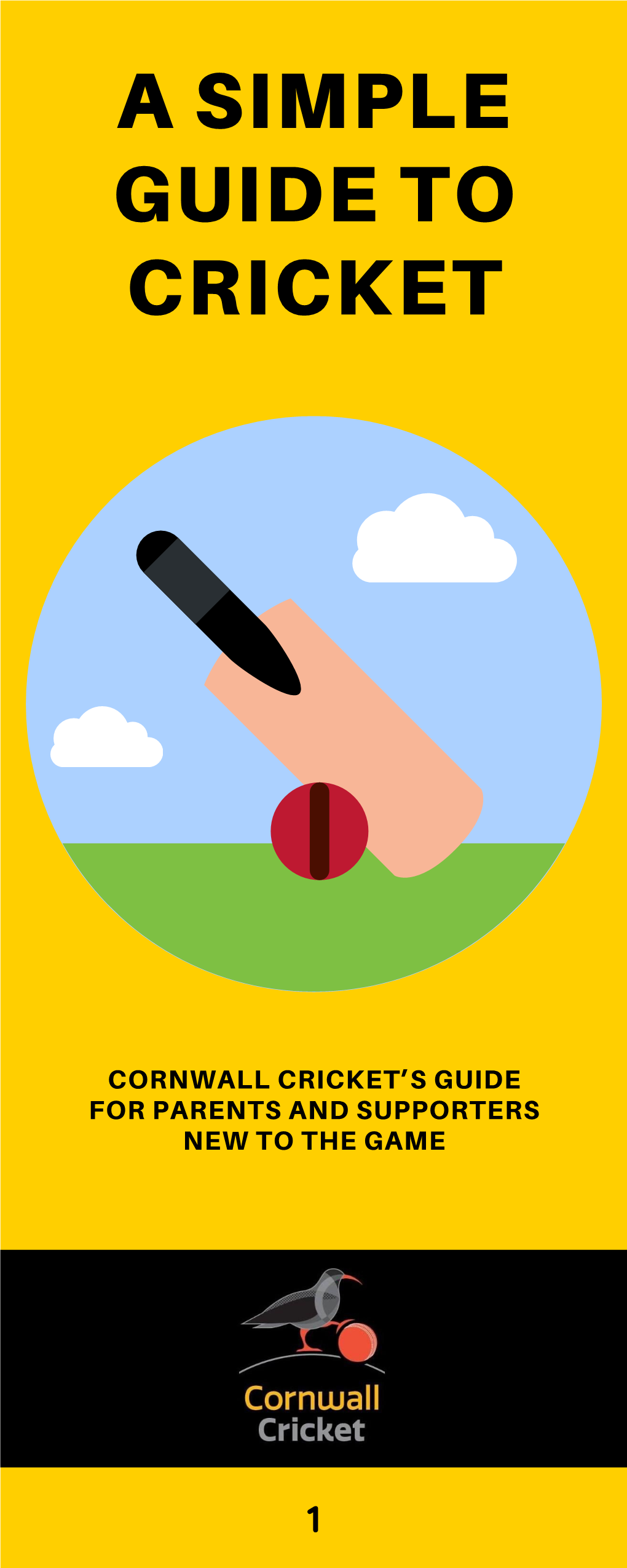 Cornwall Cricket 'S Guide for Parents and Supporters