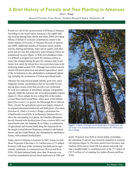 A Brief History of Forests and Tree Planting in Arkansas Don C