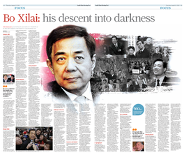 FOCUS FOCUS Bo Xilai: His Descent Into Darkness