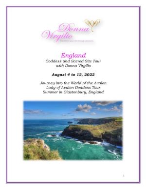 England Goddess and Sacred Site Tour with Donna Virgilio