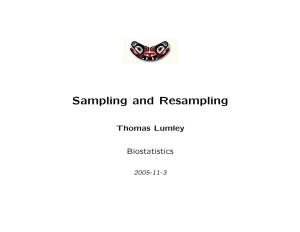 Sampling and Resampling