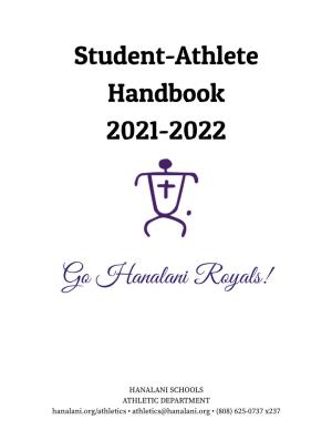 Student-Athlete Handbook 2021-2022