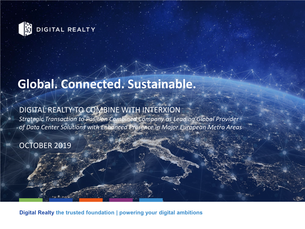 Digital Realty to Combine with Interxion