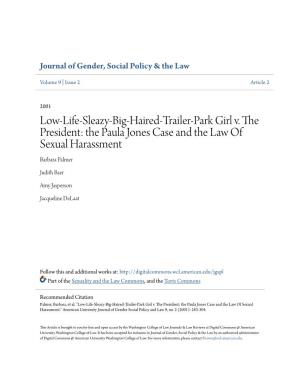 The Paula Jones Case and the Law of Sexual Harassment Barbara Palmer