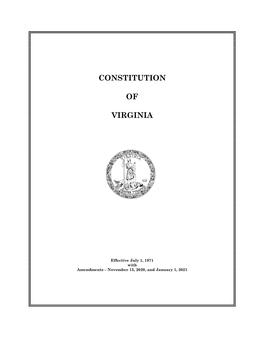 Constitution of Virginia