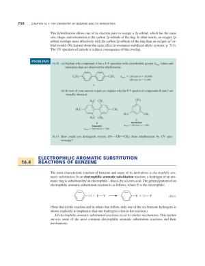 16.4 Electrophilic Aromatic Substitution Reactions of Benzene 751