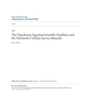 The Napoleonic Egyptian Scientific Expdition and the Ninetenth