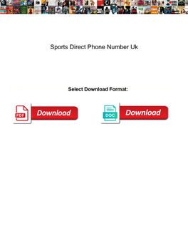 Sports Direct Phone Number Uk