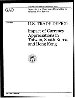 Impact of Currency Appreciations in Taiwan, South Korea, and Hong Kong