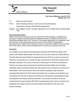 City Council Report