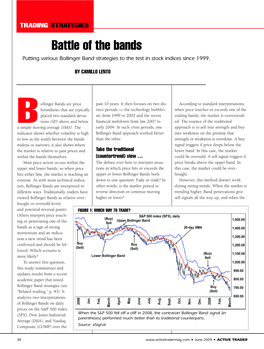 Battle of the Bands Putting Various Bollinger Band Strategies to the Test in Stock Indices Since 1999