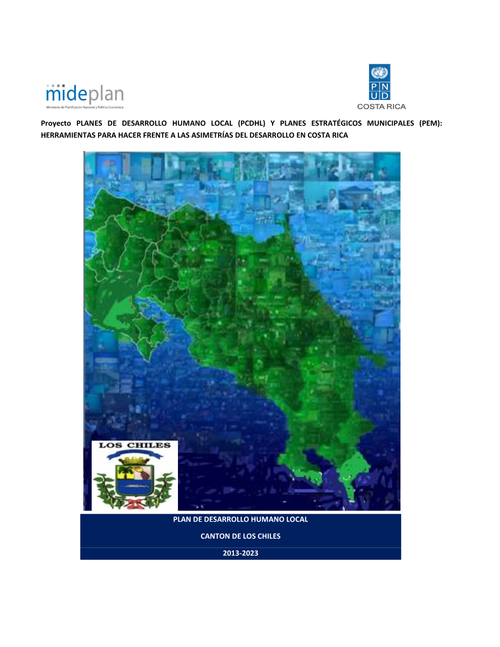 Plan De Desarrollo Humano Cantonal De Los Chiles