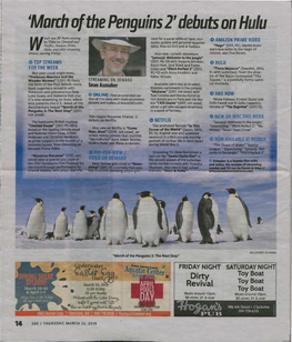 Imarc~ of the Penguins 2' Debuts on Hulu
