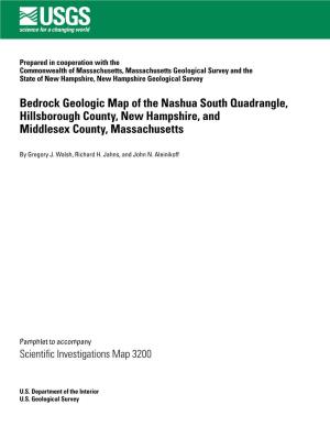 Bedrock Geologic Map of the Nashua South Quadrangle, Hillsborough County, New Hampshire, and Middlesex County, Massachusetts