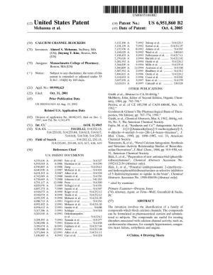 United States Patent (10) Patent N0.: US 6,951,860 B2 Mehanna Et A1