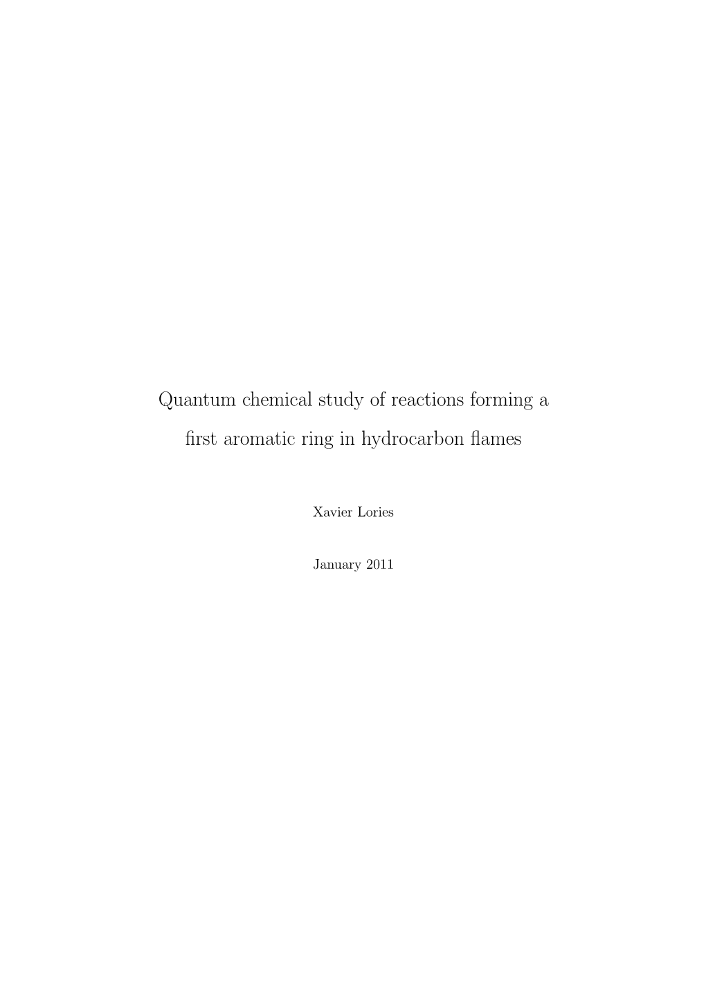 Quantum Chemical Study of Reactions Forming a First Aromatic Ring in Hydrocarbon Flames