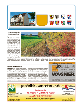 MITTEILUNGSBLATT Der Verwaltungsgemeinschaft Mammendorf De De