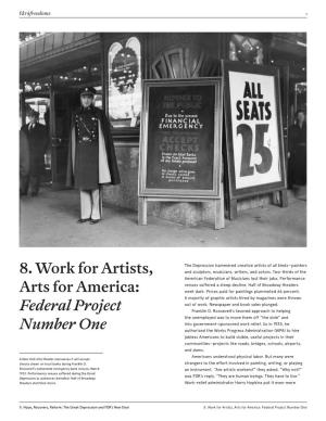 8. Work for Artists, Arts for America: Federal Project Number One Fdr4freedoms 2