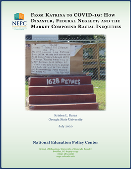 COVID-19: How Disaster, Federal Neglect, and the Market Compound Racial Inequities