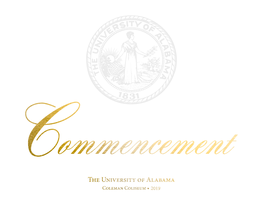 Commencement Program