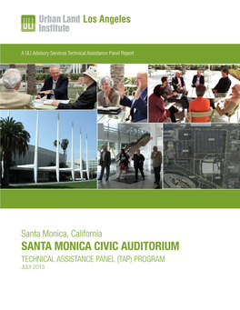 Santa Monica Civic Auditorium Technical Assistance Panel