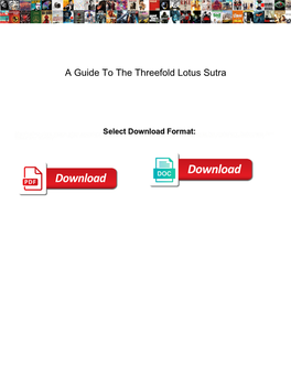 A Guide to the Threefold Lotus Sutra