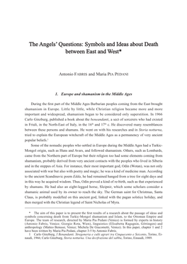 The Angels' Questions: Symbols and Ideas About Death Between East