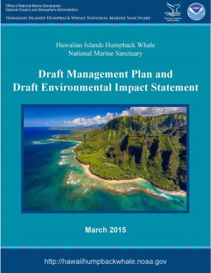 Draft Environmental Impact Statement/Draft Management Plan