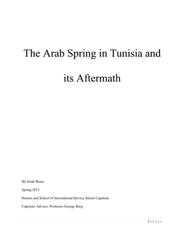 The Arab Spring in Tunisia and Its Aftermath