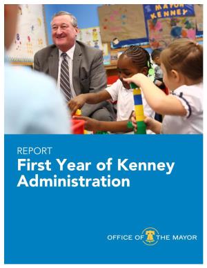 REPORT First Year of Kenney Administration