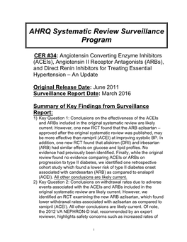 AHRQ%Systematic%Review%Surveillance% Program%