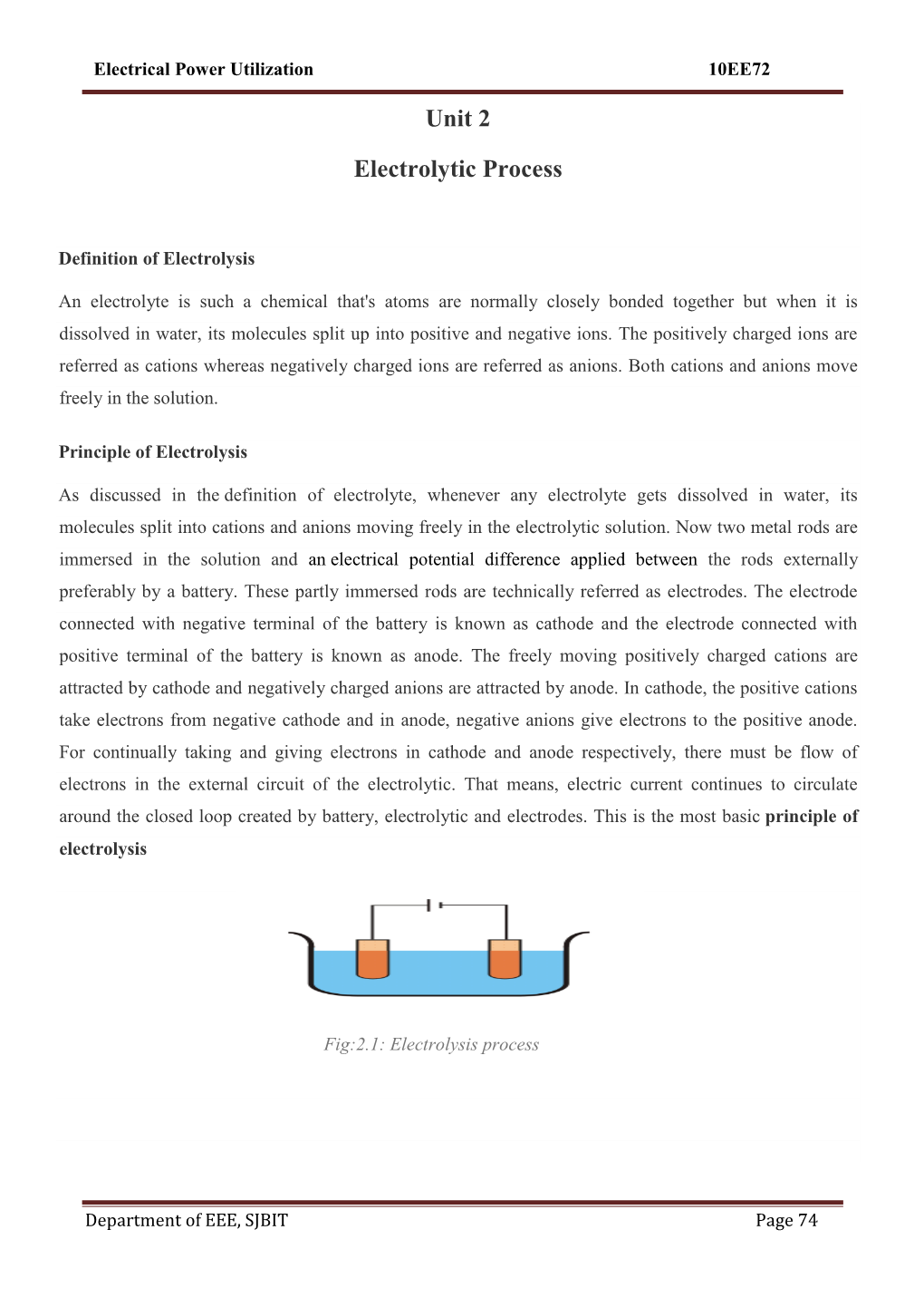 Unit 2 Electrolytic Process