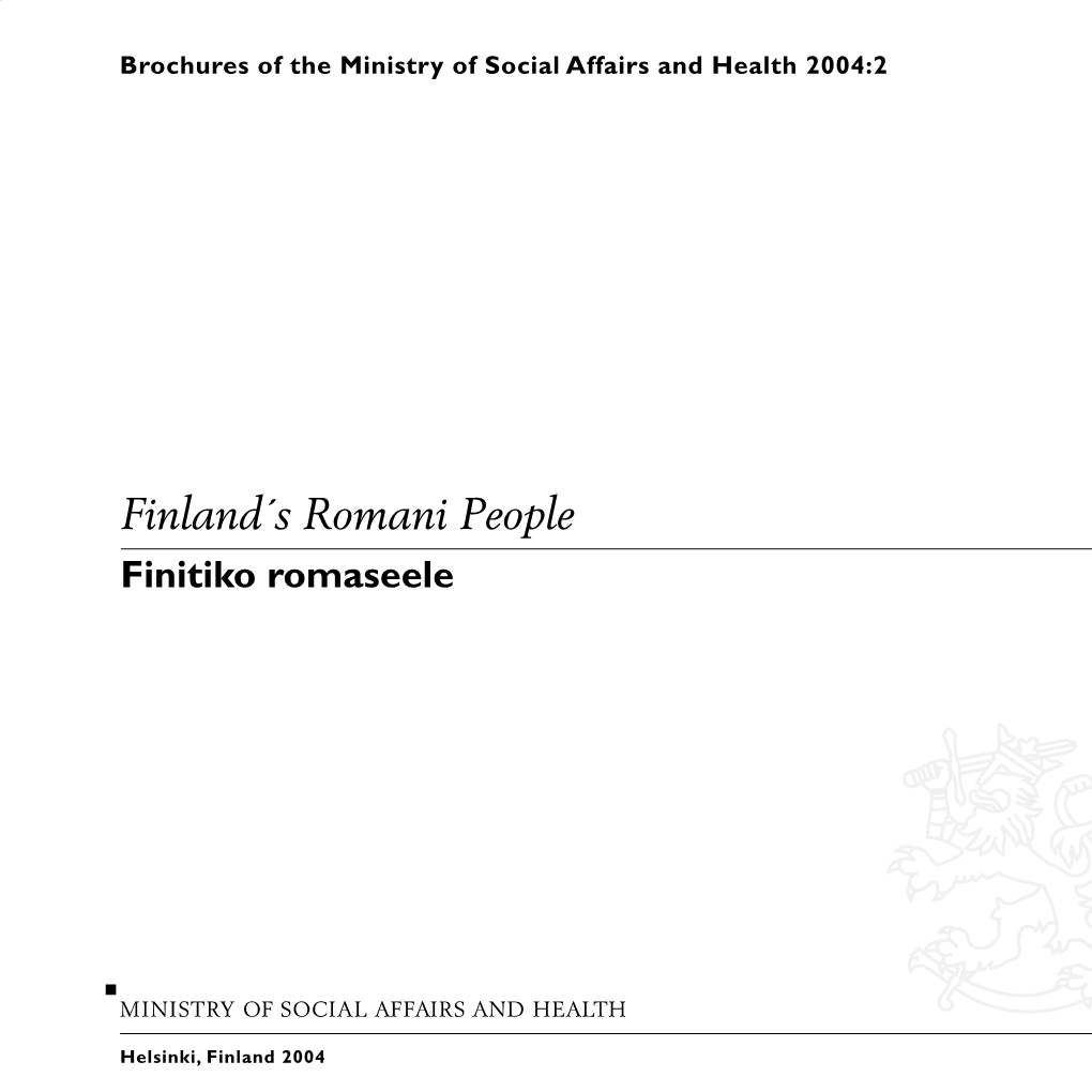 Finland´S Romani People Finitiko Romaseele