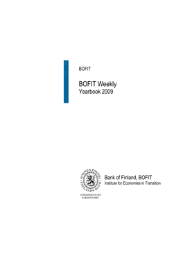 BOFIT Weekly Yearbook 2009