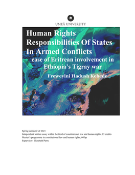 Human Rights Responsibilities of States in Armed Conflicts Case of Eritrean Involvement in Ethiopia’S Tigray War