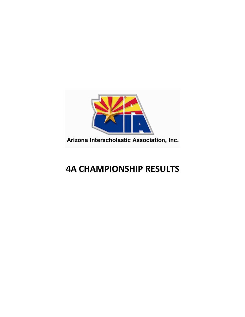 4A Championship Results