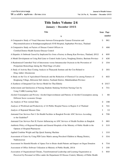 Title Index Volume 24