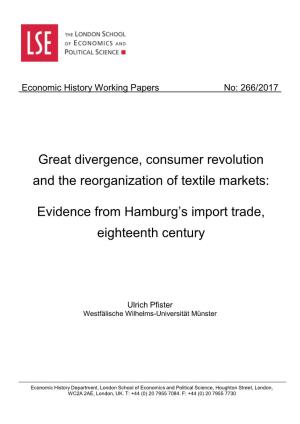 Evidence from Hamburg's Import Trade, Eightee
