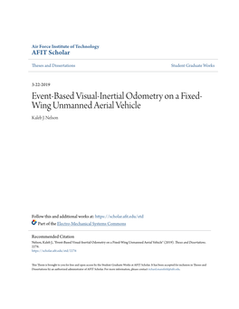 Event-Based Visual-Inertial Odometry on a Fixed-Wing Unmanned Aerial Vehicle" (2019)