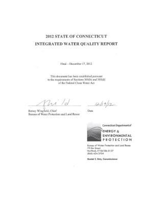 2012 Connecticut Integrated Water Quality Report