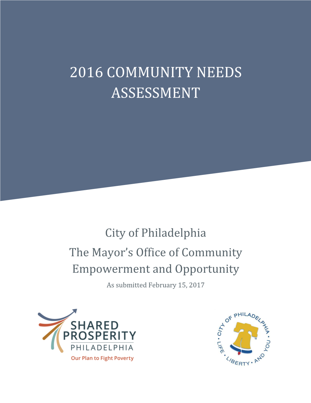 2016 Community Needs Assessment