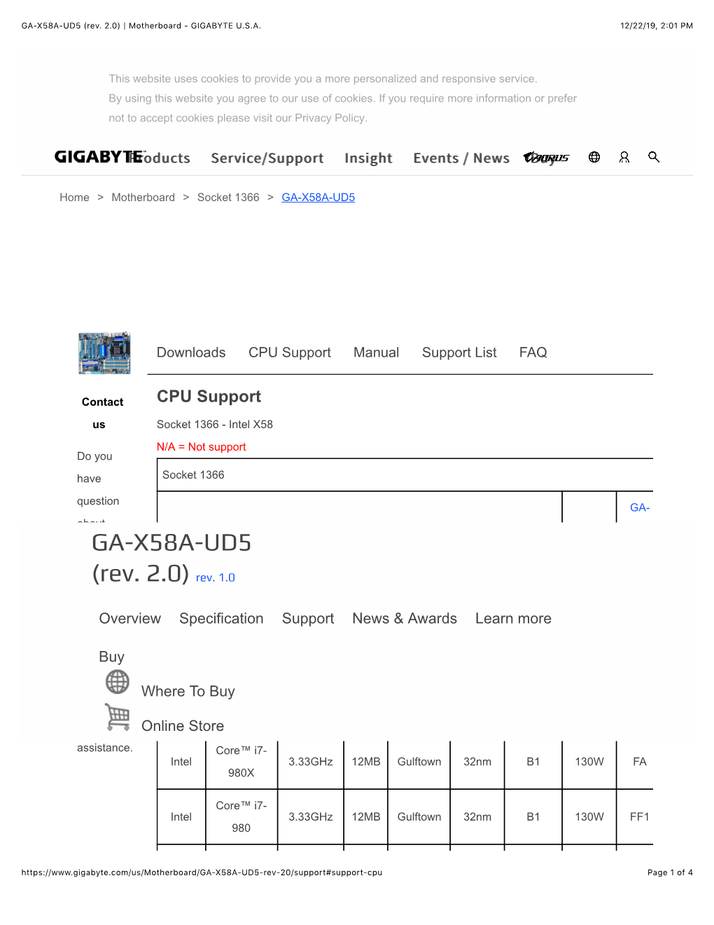 GA-X58A-UD5 (Rev