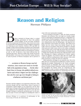 Reason and Religion Herman Philipse