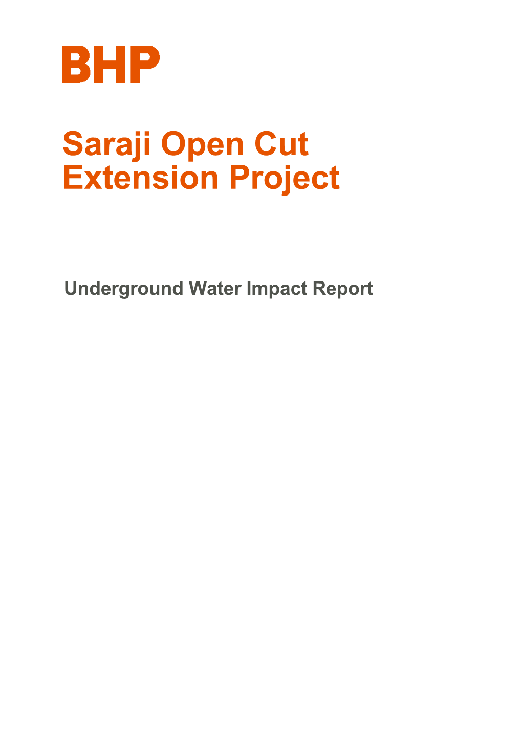 Saraji Open Cut Extension Project
