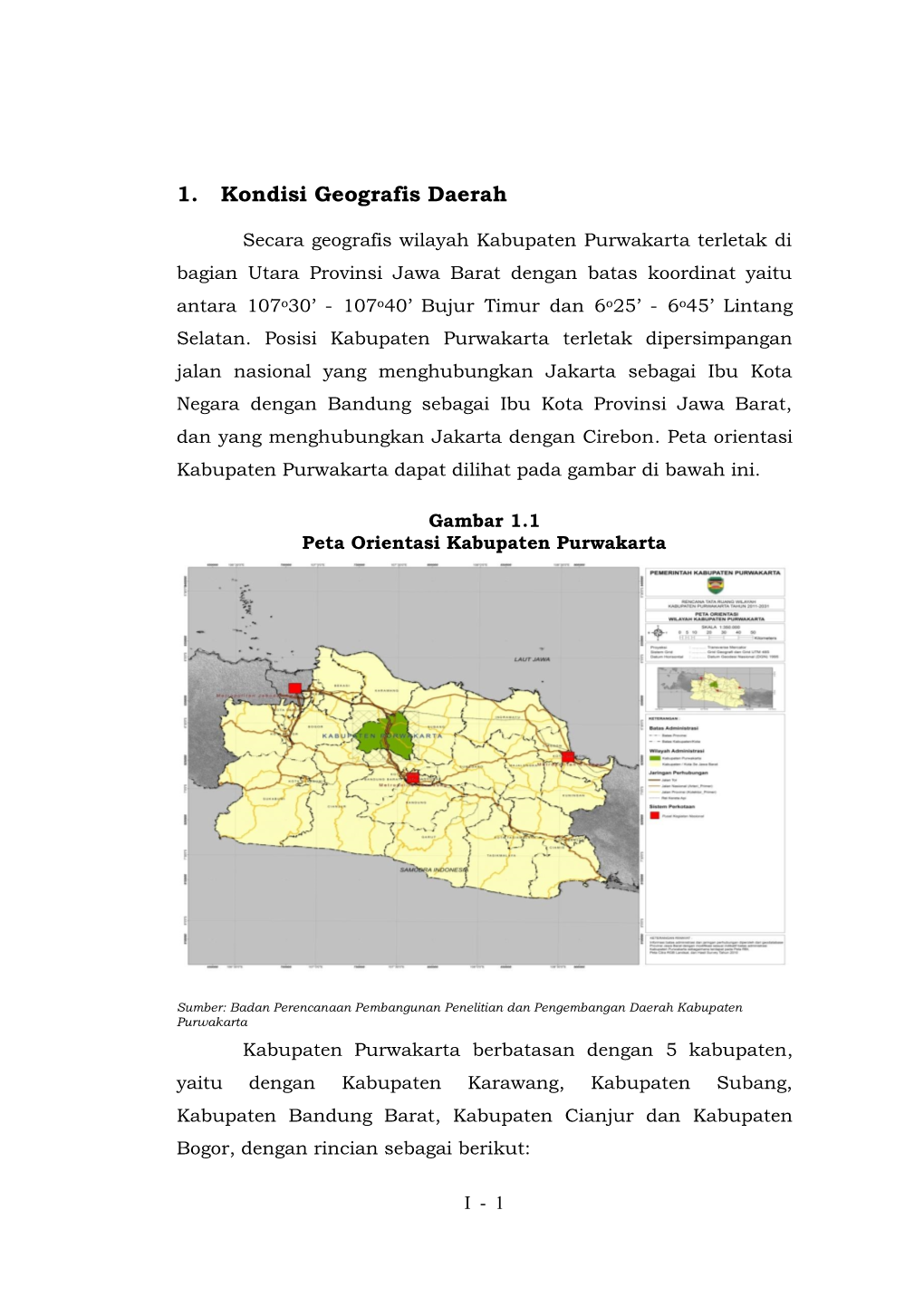 1. Kondisi Geografis Daerah