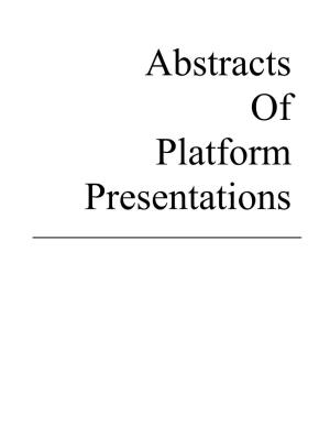 SOFT 2014 Meeting Abstracts.Pdf